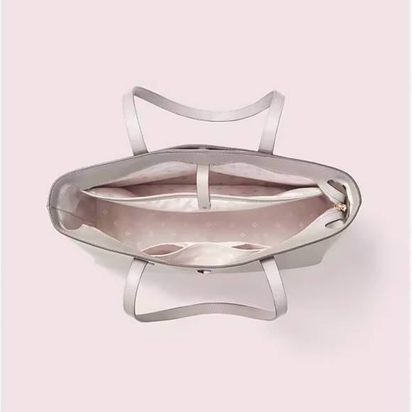 Kate Spade Molly Large Zip-Top Work Tote | Taupe - Picture 4 of 16